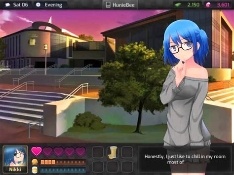 Product is played by matching colored tiles to make combos, which fills up the date meter. . Huniepop nude